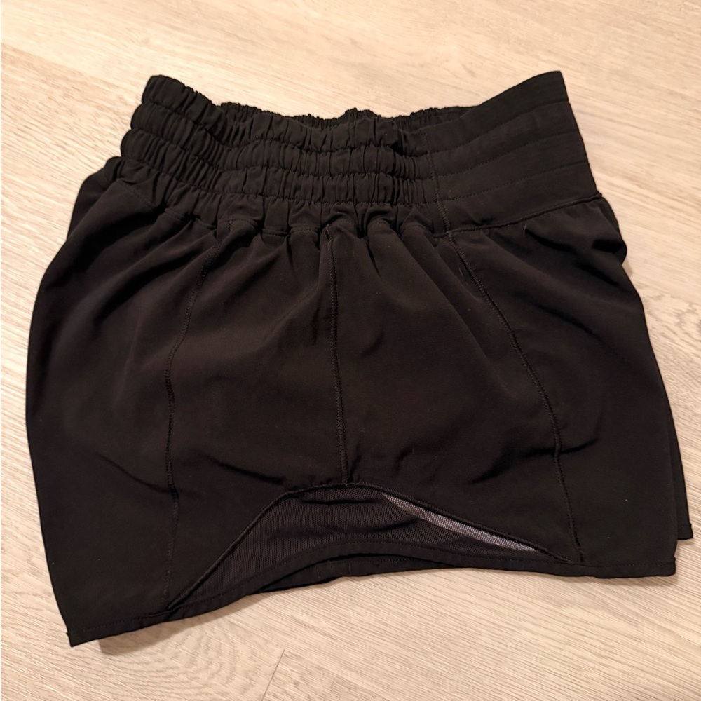 Lululemon Black Hotty Hot shorts